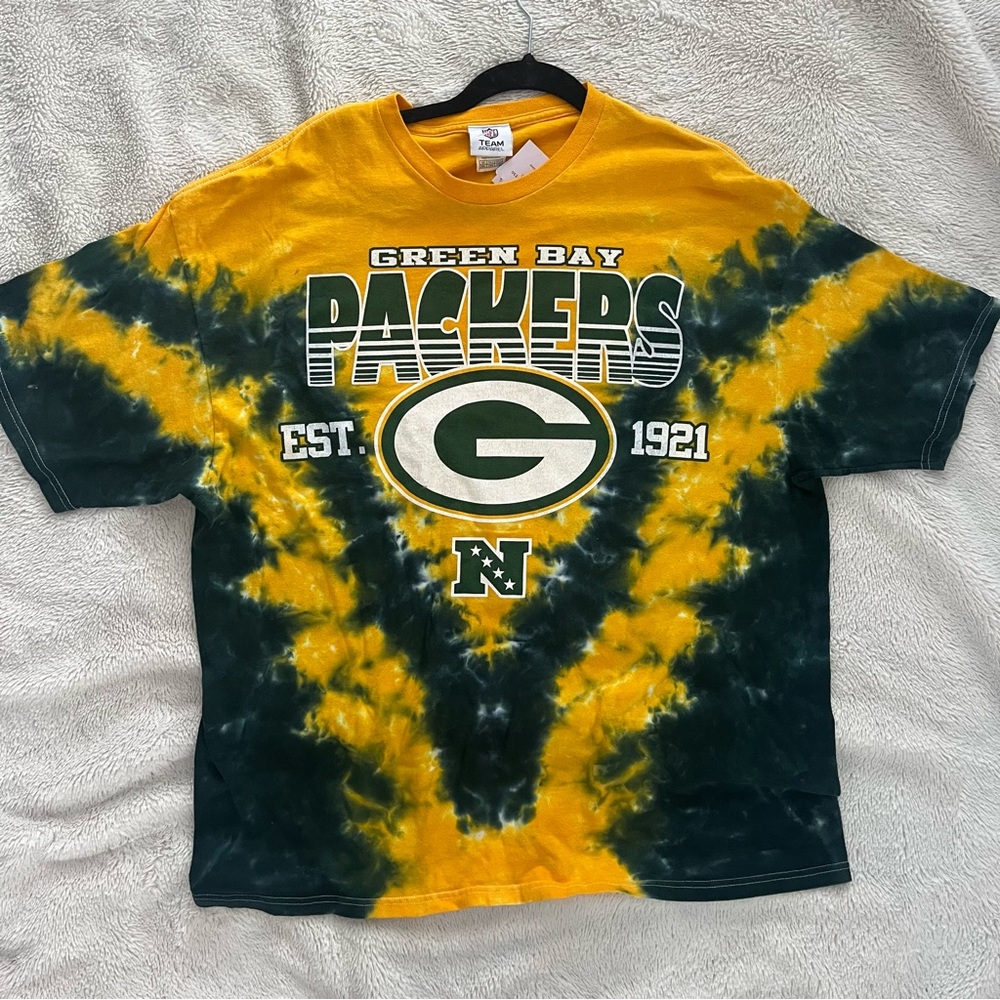 Green Bay packers nfl tie dye tee